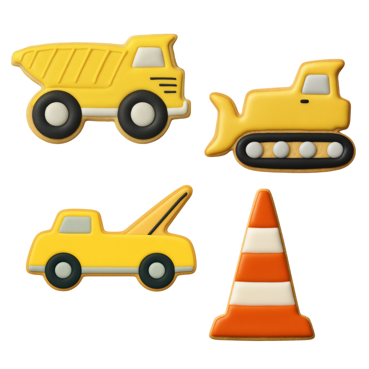 Construction Vehicles Cookie Cutter 4 Pc Set HS0430