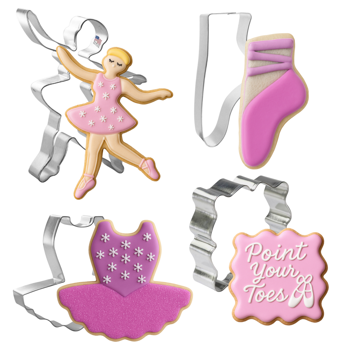 Ballet Nutcracker Cookie Cutter 4 Pc Set HS0475