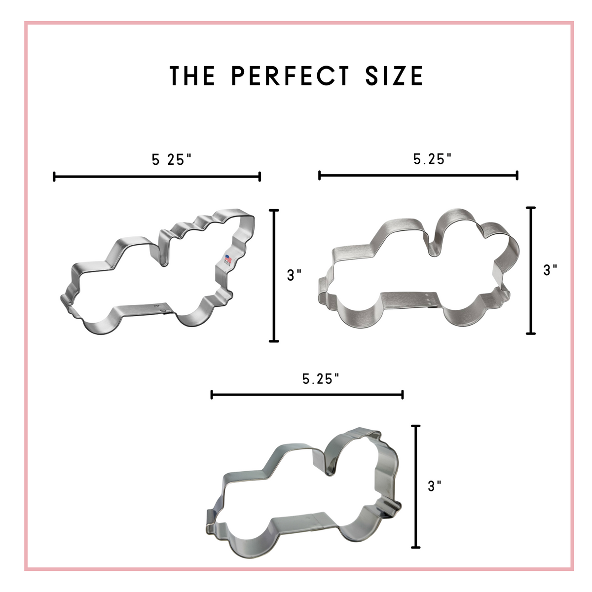 Holiday Truck Cookie Cutter Set 3 Pc HS0521