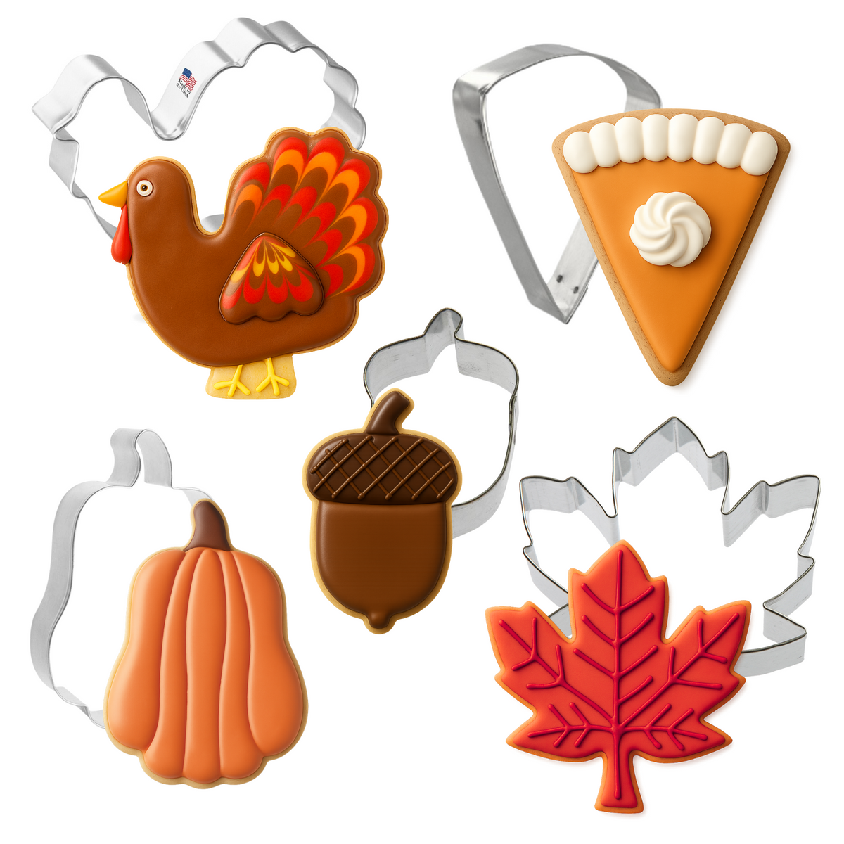 Thanksgiving Cookie Cutter 5 Pc Set HS0563