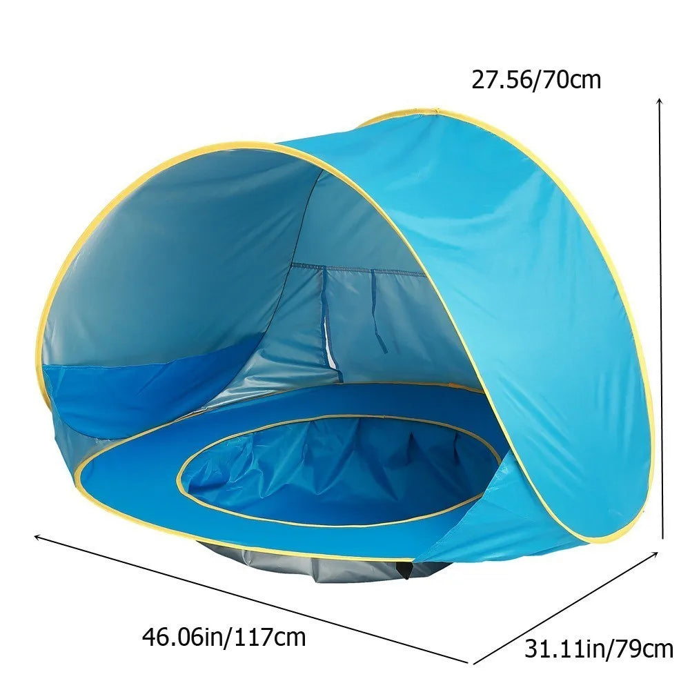 UPF 50+ Baby beach tent Waterproof Sun Shelter UV-protecting Sunshelter with Pool Kid Outdoor Camping Sunshade Beach sunshelter