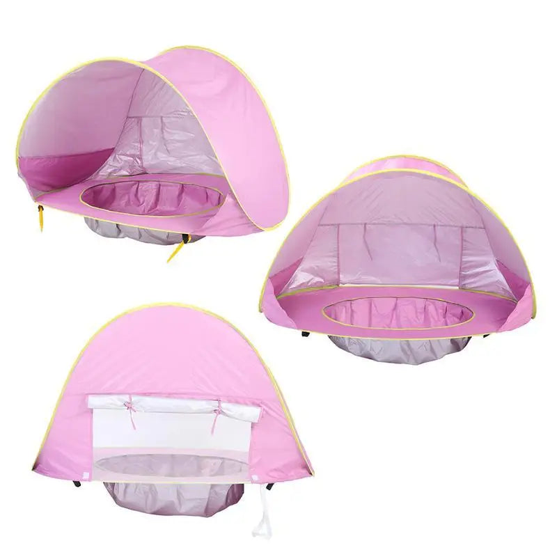 UPF 50+ Baby beach tent Waterproof Sun Shelter UV-protecting Sunshelter with Pool Kid Outdoor Camping Sunshade Beach sunshelter