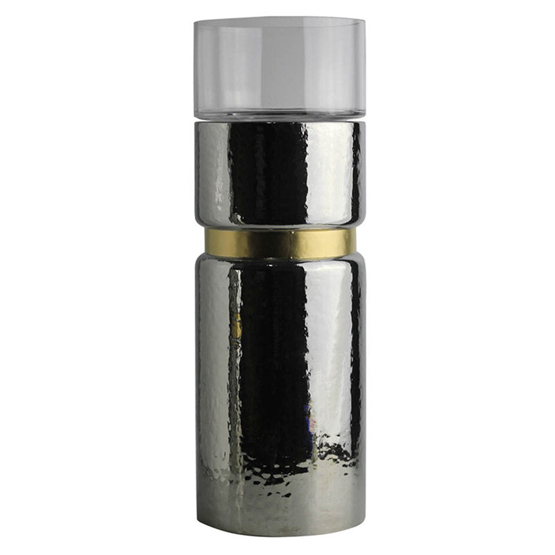 Halloway Silver Candle Holder