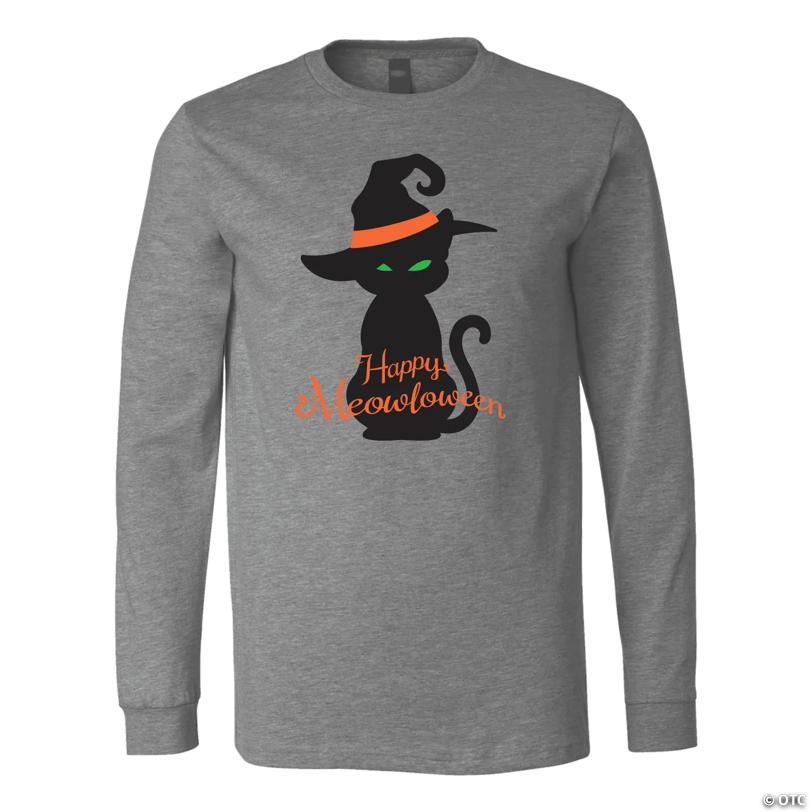 Halloween Cat Silhouette Adult’s T-Shirt