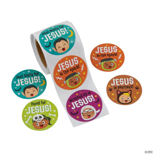 Halloween Little Boolievers Sticker Roll - 100 Pc. | USA Decoration®