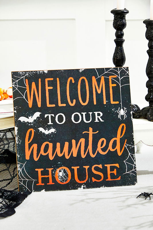 10 Welcome To Our Haunted House Sign Spooky Halloween Decoration