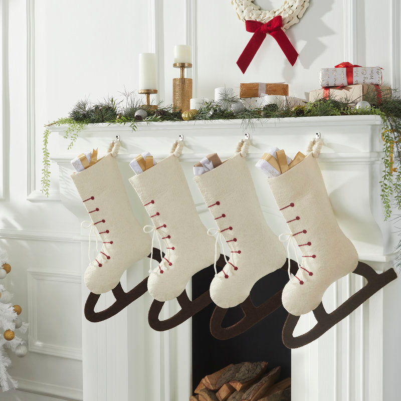 Hand Felted Wool Christmas Stocking
