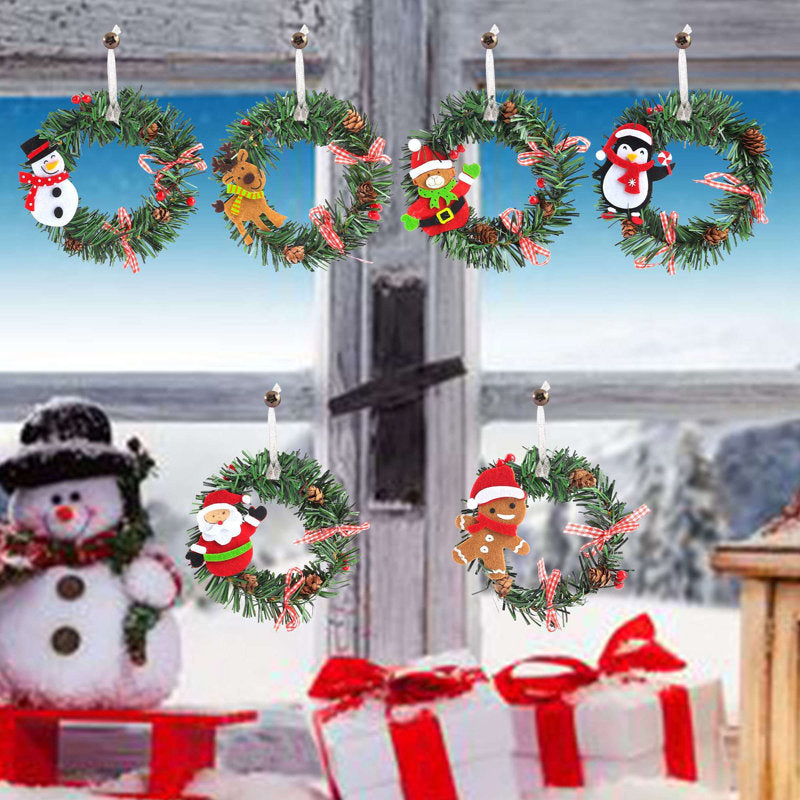 20.75" Christmas Wreath as a festive door display