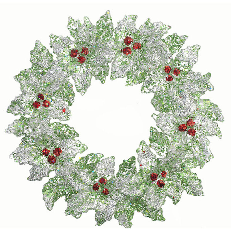 5" Artificial Christmas Wreath as a festive door display