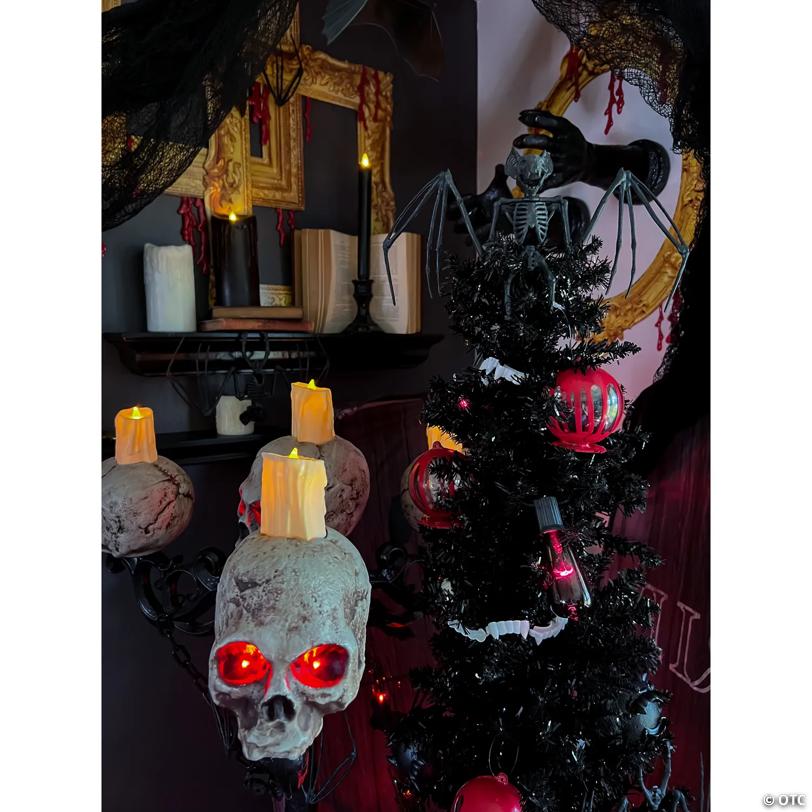 Hanging Bat Skeleton Halloween Decorations - 6 Pc.