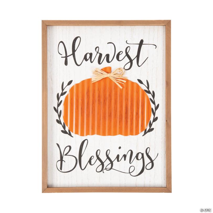 Harvest Blessings Wall Sign