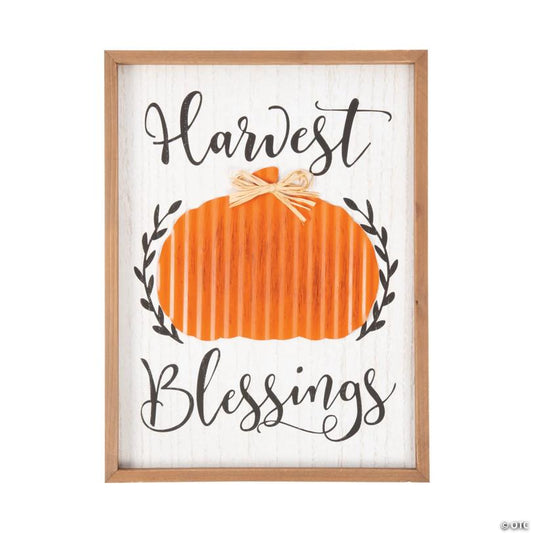 Harvest Blessings Wall Sign