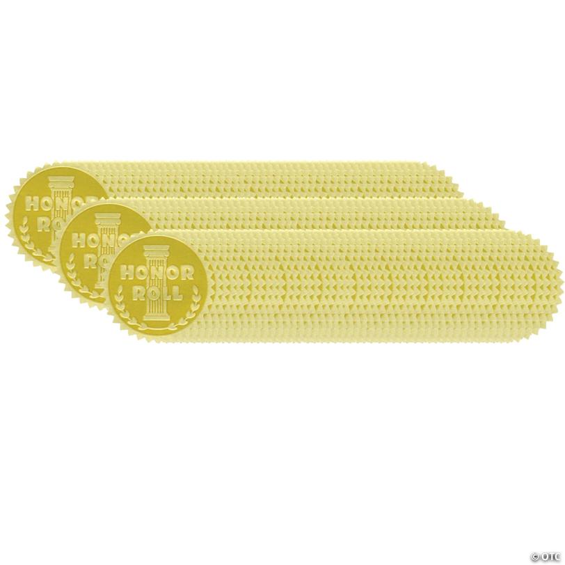 Hayes Publishing Gold Foil Embossed Seals, Honor Roll, 54 Per Pack, 3 Packs
