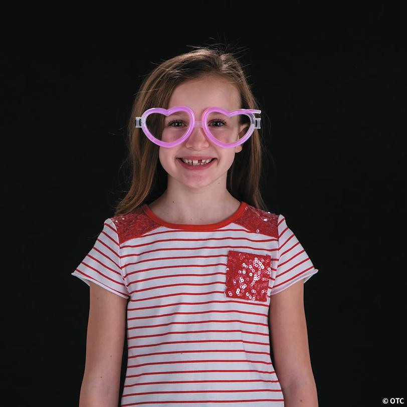 Heart & Star Glow Stick Glasses - 12 Pc.