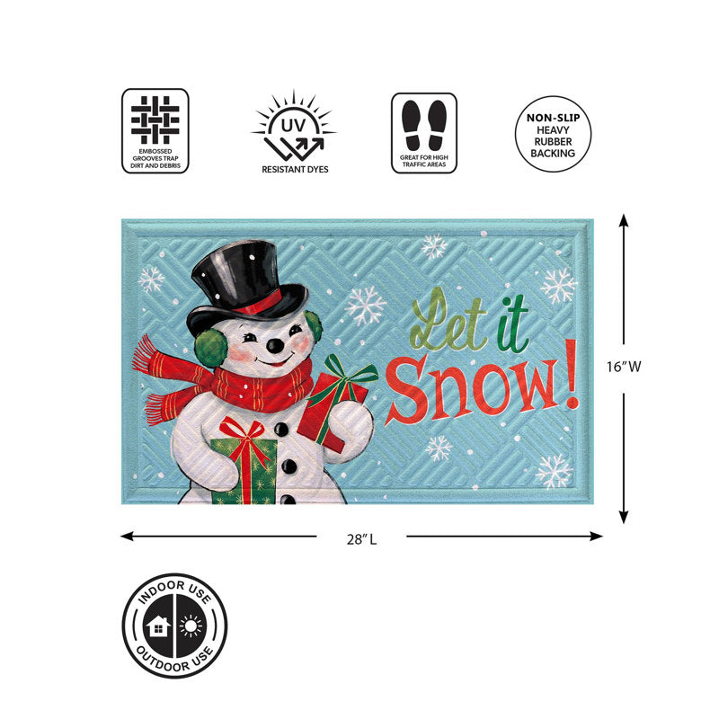 Heartfelt Cheer Snowman Embossed Mat