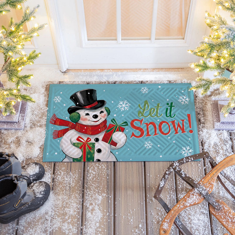 Heartfelt Cheer Snowman Embossed Mat