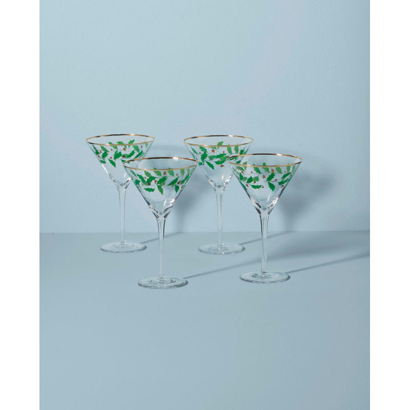 Holiday 8 oz. Martini Glass