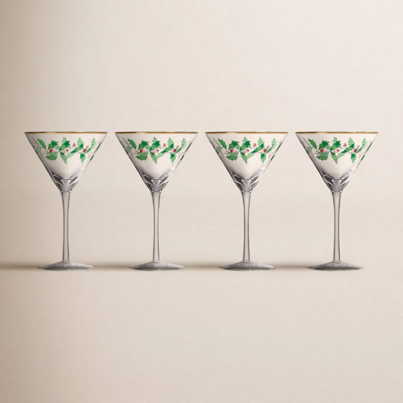 Holiday 8 oz. Martini Glass