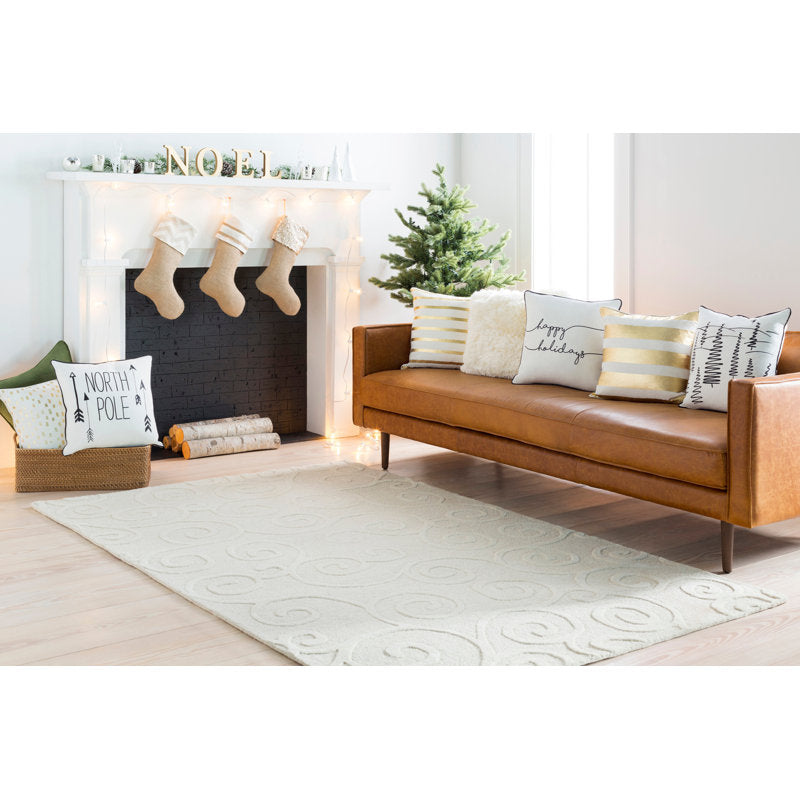 Holiday North Pole Down Reversible Throw Pillow