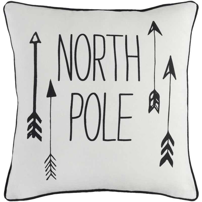 Holiday North Pole Down Reversible Throw Pillow