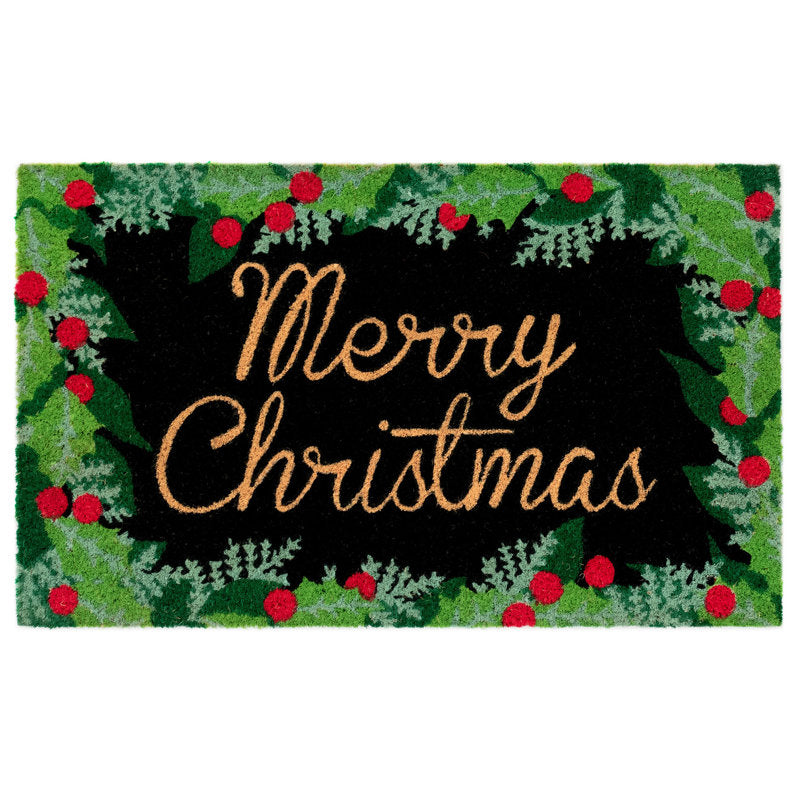 Huitt Non-Slip No Pattern Christmas Doormat