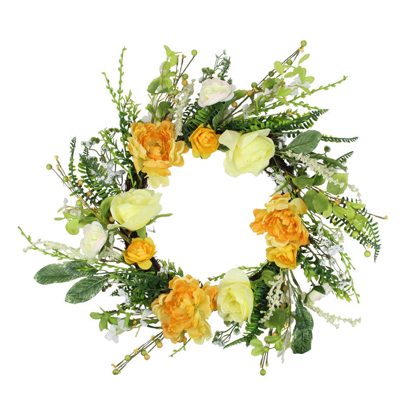 Artificial Pine Christmas Wreath as a festive door display