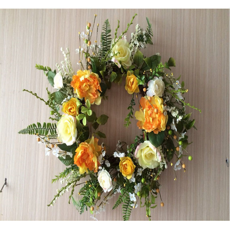 Artificial Pine Christmas Wreath as a festive door display