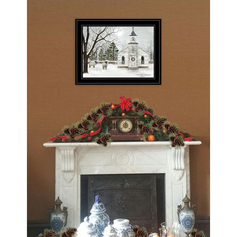 I Heard the Bells on Christmas Day Framed Wall Art for Living Room, Home Wall DÃ©cor by Billy Jacobs