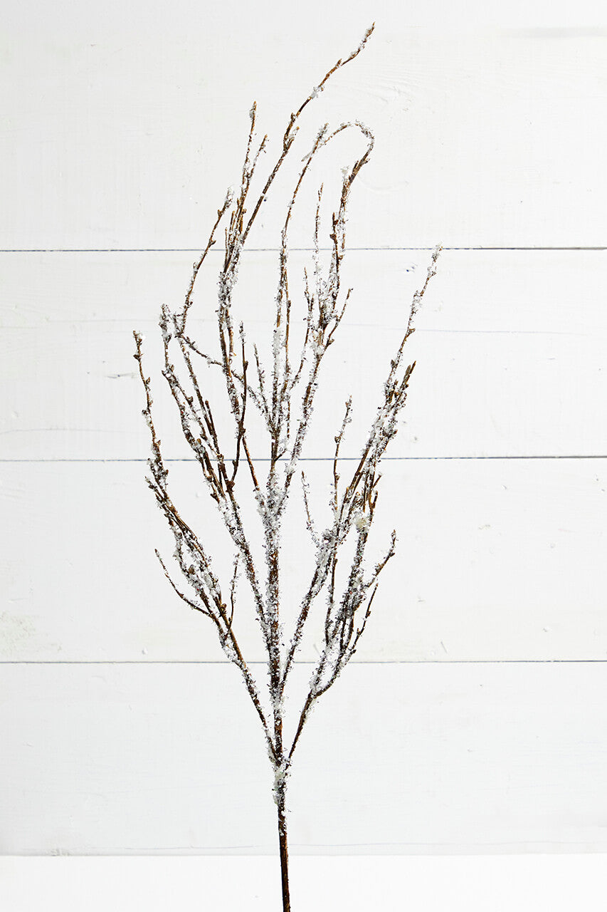 Iced Twig Christmas Tree Spray 40 Inch Holiday Decoration