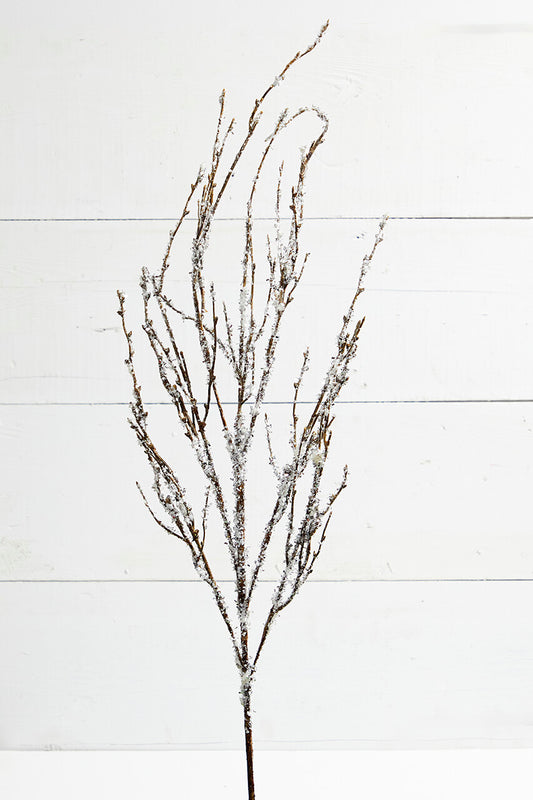 Iced Twig Christmas Tree Spray 40 Inch Holiday Decoration