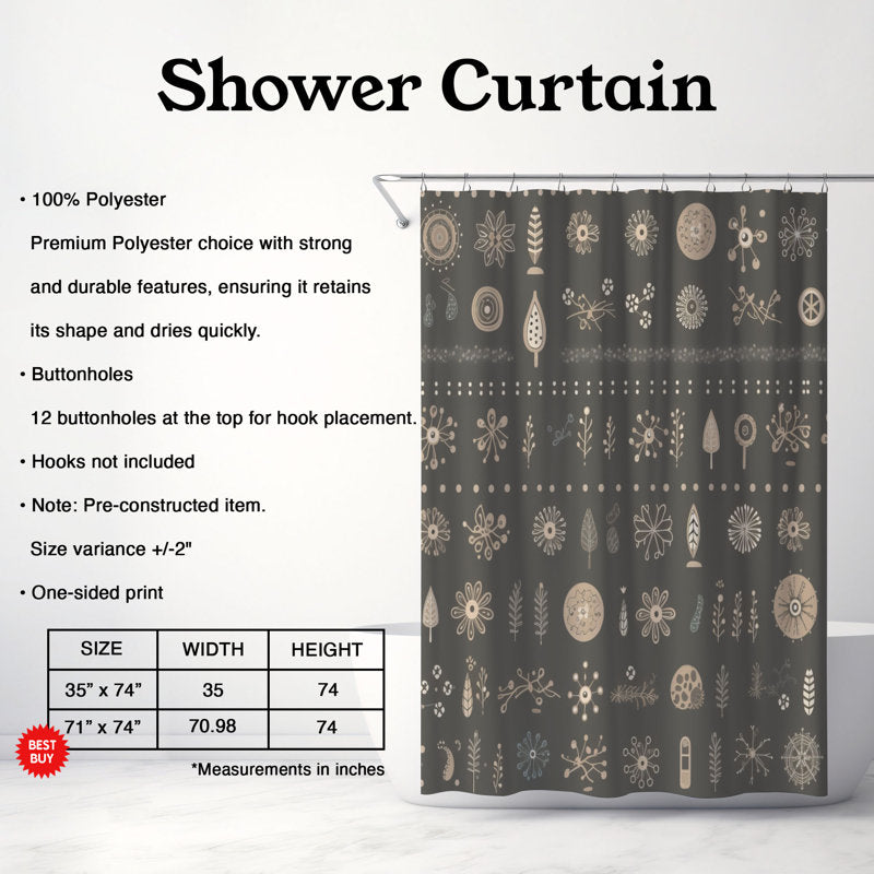 Icy Snow Abstraction - Premium Shower Curtain