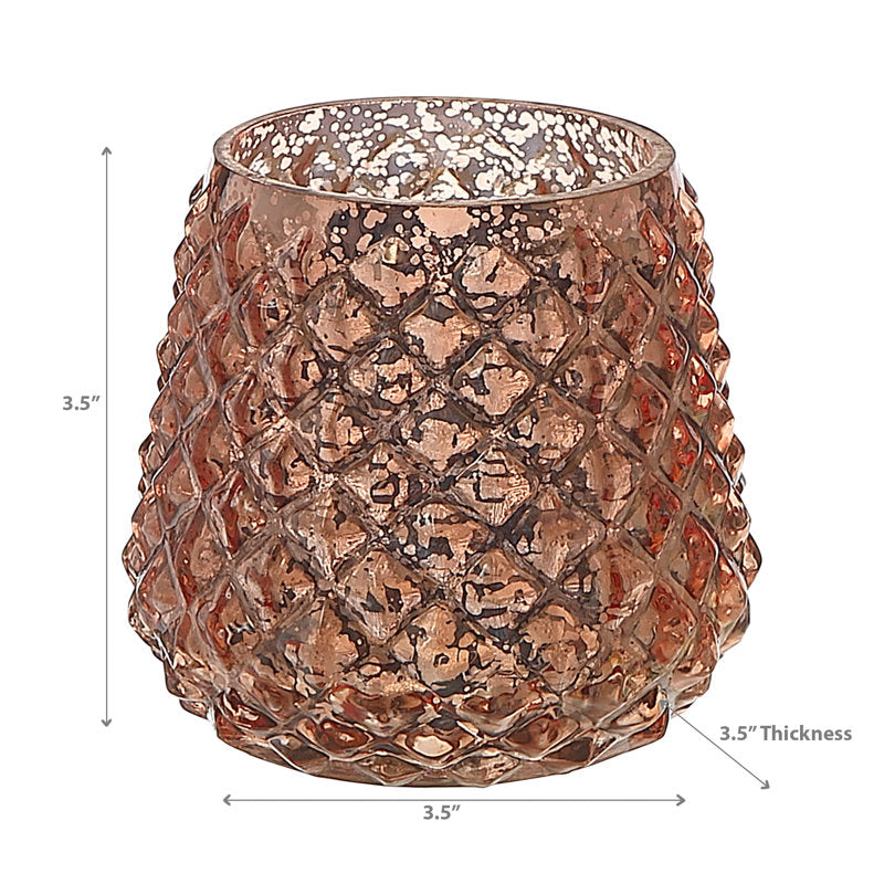Ih Casadecor 3.5'' H Mercury Glass Tabletop Tealight Holder