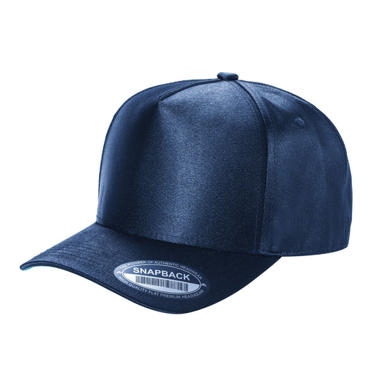 Satin Snapback Cap – Flat Bill, Streetwear Style