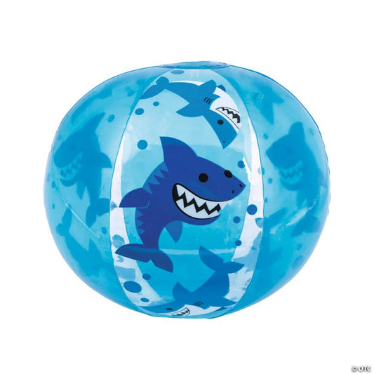 Inflatable 11" Shark Medium Beach Balls - 12 Pc.