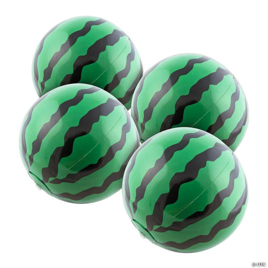 Inflatable 11" Watermelon Medium Beach Balls - 12 Pc.