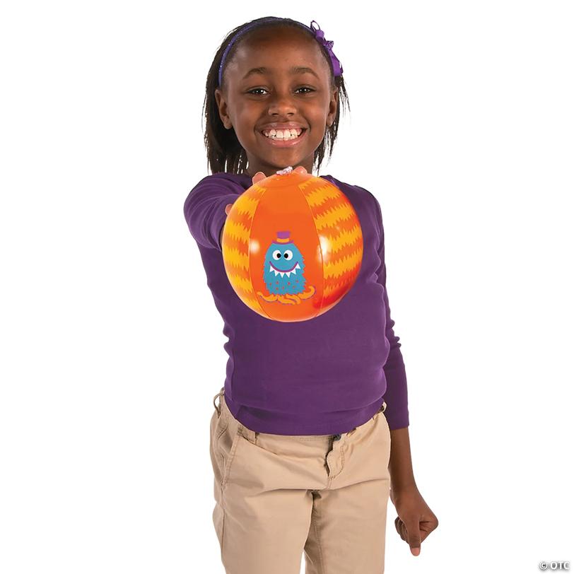 Inflatable 5" Monster Mini Beach Balls - 12 Pc.