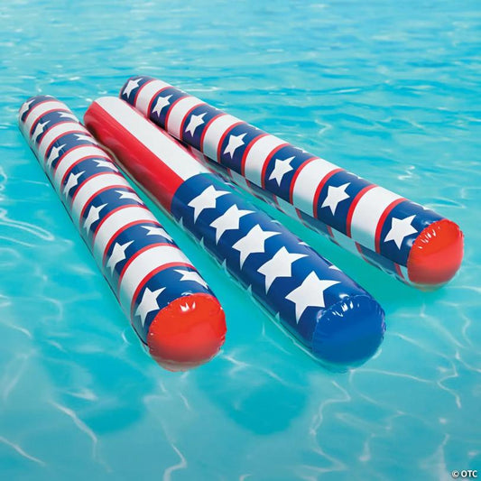 Inflatable Patriotic Pool Noodles