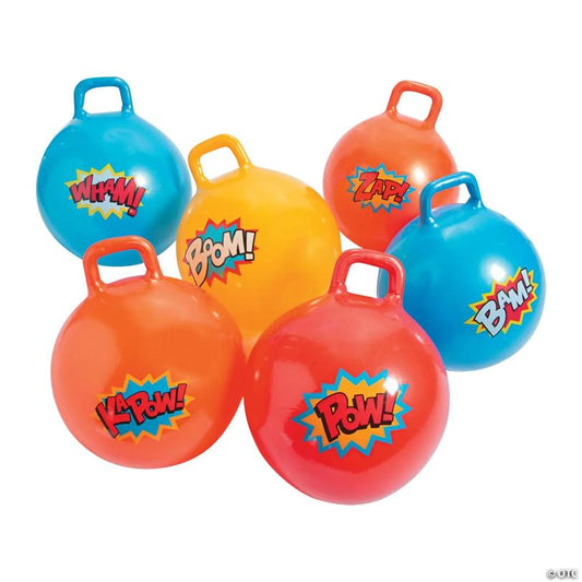Inflatable Superhero Happy Hoppers - 6 Pc.
