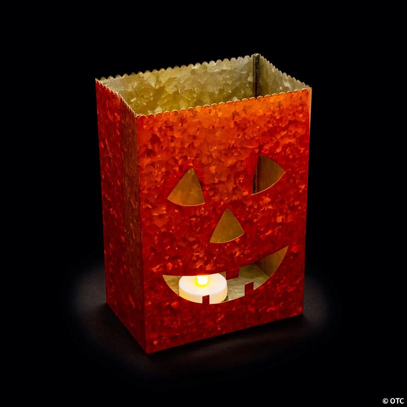 Jack-O’-Lantern Tabletop Luminary Halloween Decorations - 3 Pc.