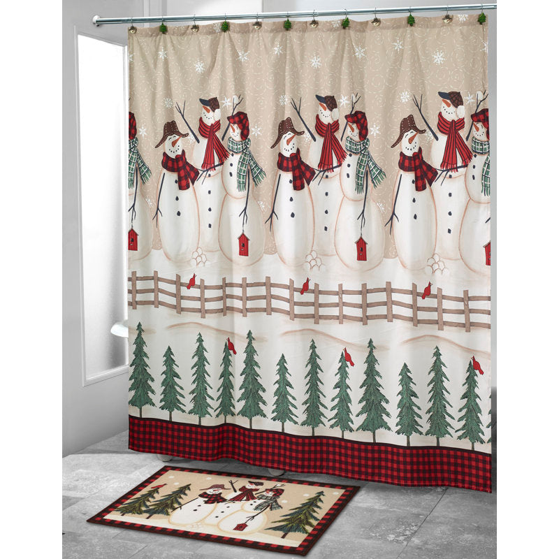 Jalles Shower Curtain with Hooks Included