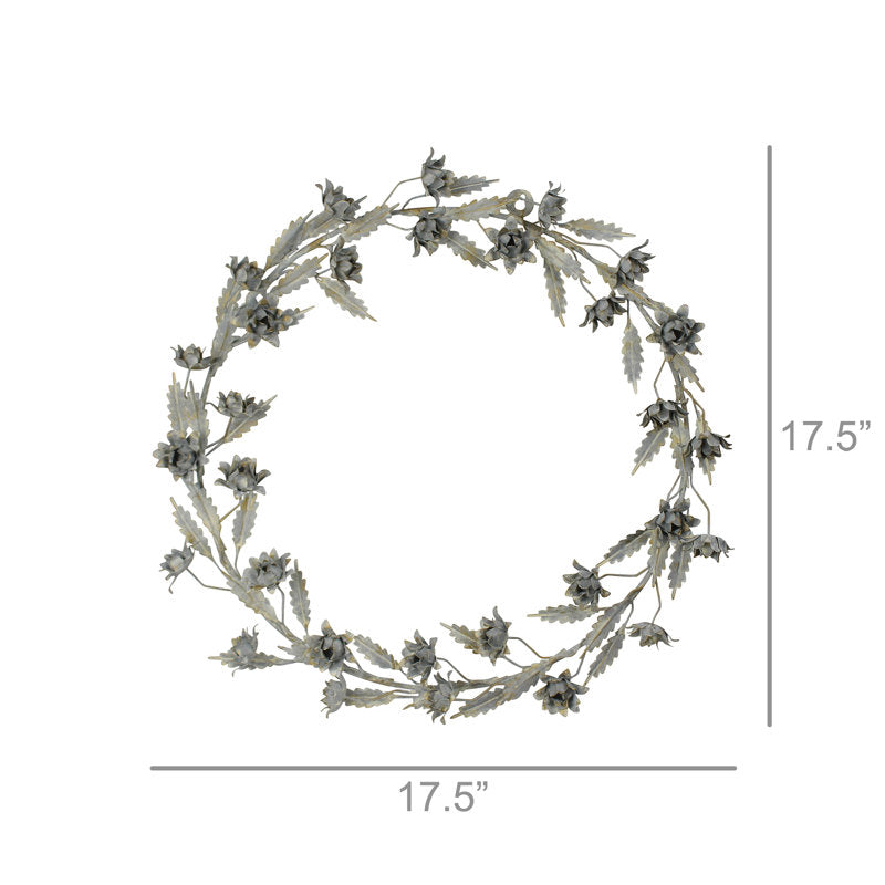 36" Artificial Christmas Wreath hanging on a front door