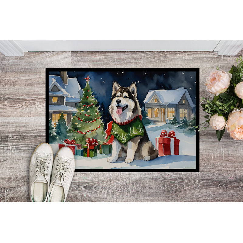Jeanae Non-Slip Christmas Doormat