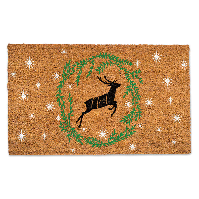 Jenese Non-Slip No Pattern Christmas Doormat
