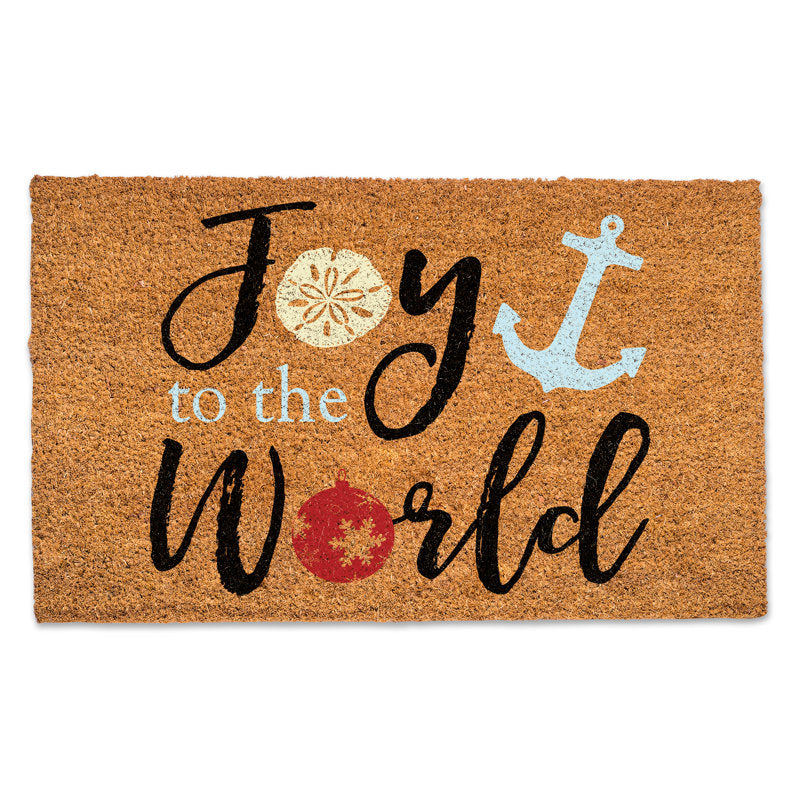 Jennea Non-Slip No Pattern Christmas Doormat