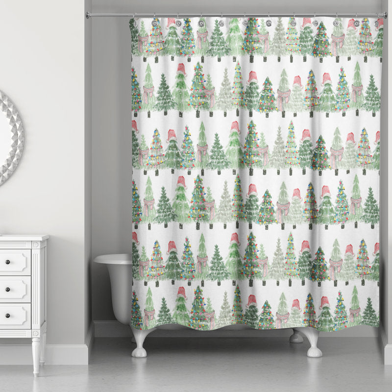 Jermyra Floral Shower Curtain