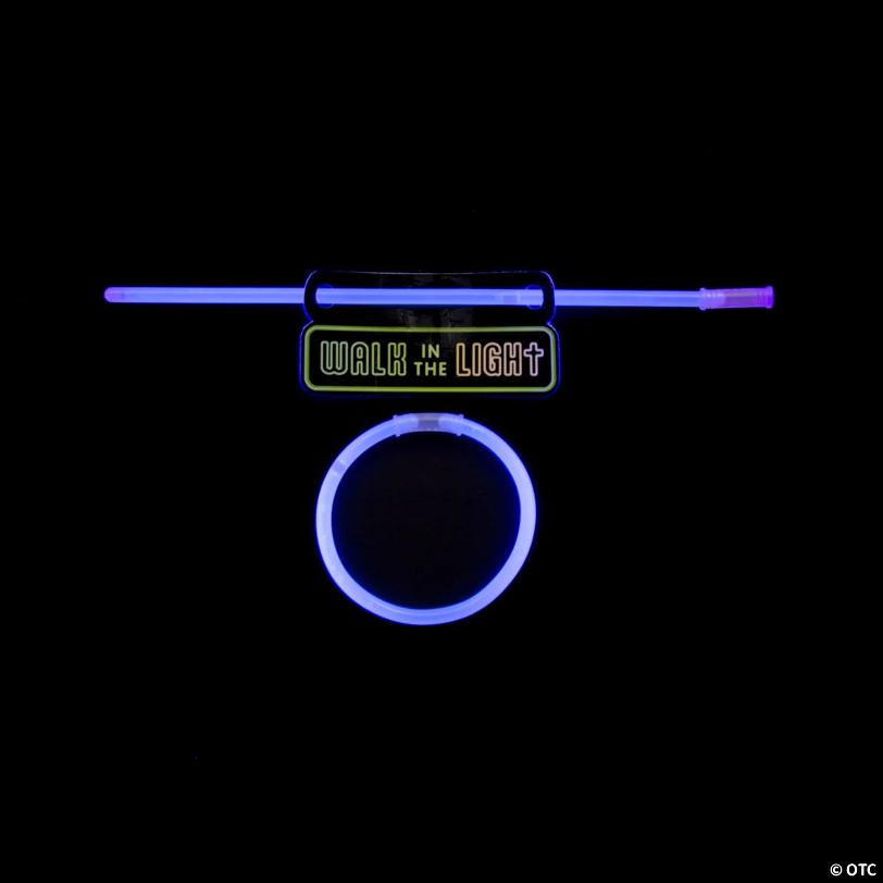 Jesus Is the Light VBS Glow Stick Bracelet Handouts for 24