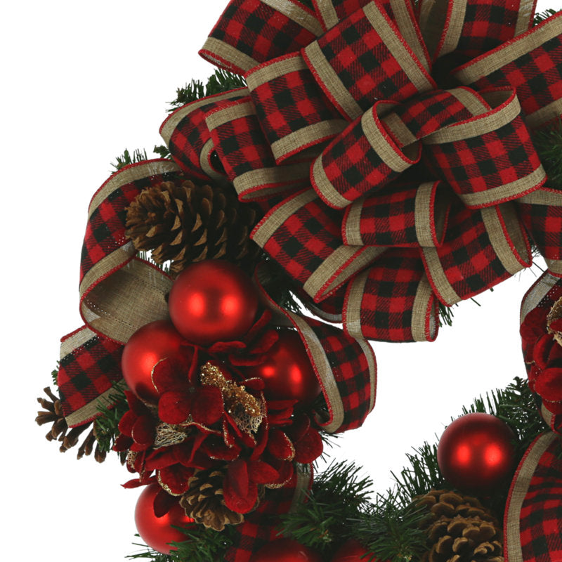 Jevita Faux Evergreen 24'' Wreath