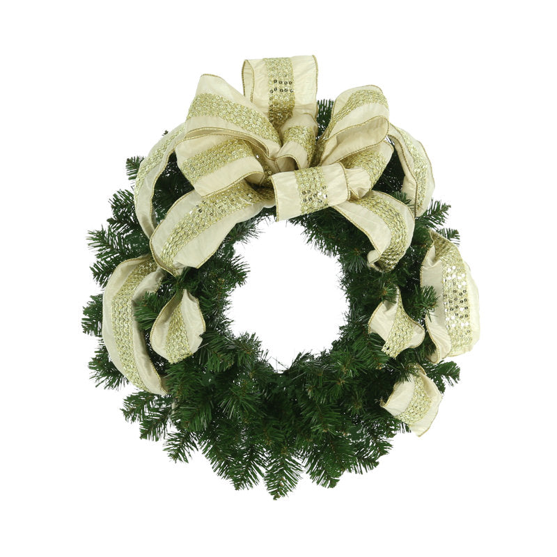 Christmas Wreath displayed on a front door