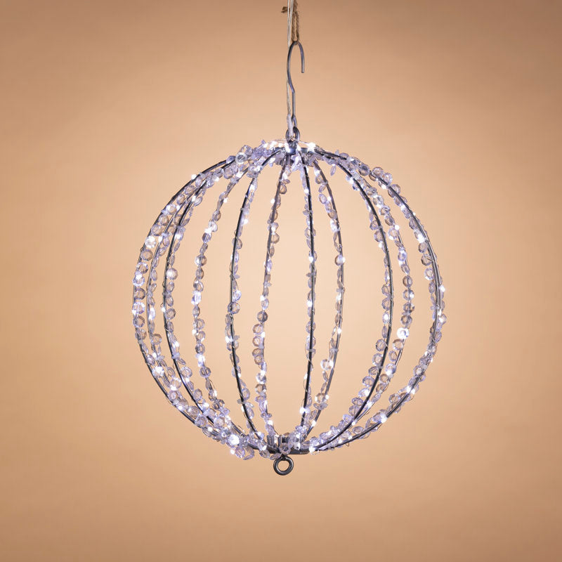 Jolly 12 in D Electric Crystal Foldable Metal Sphere with 144 Micro