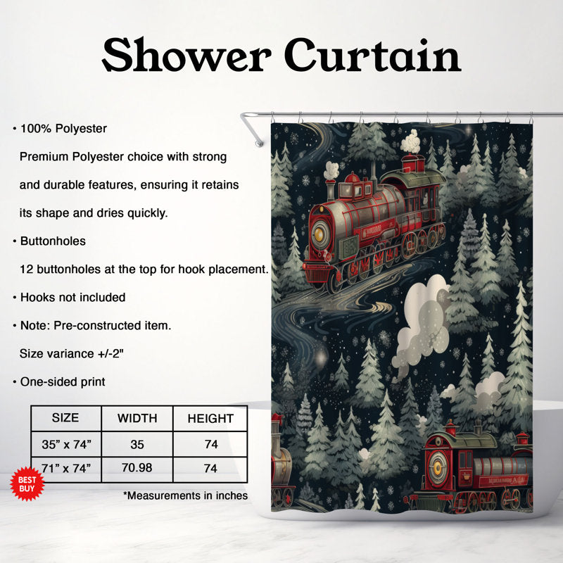 Jolly Express - Premium Shower Curtain